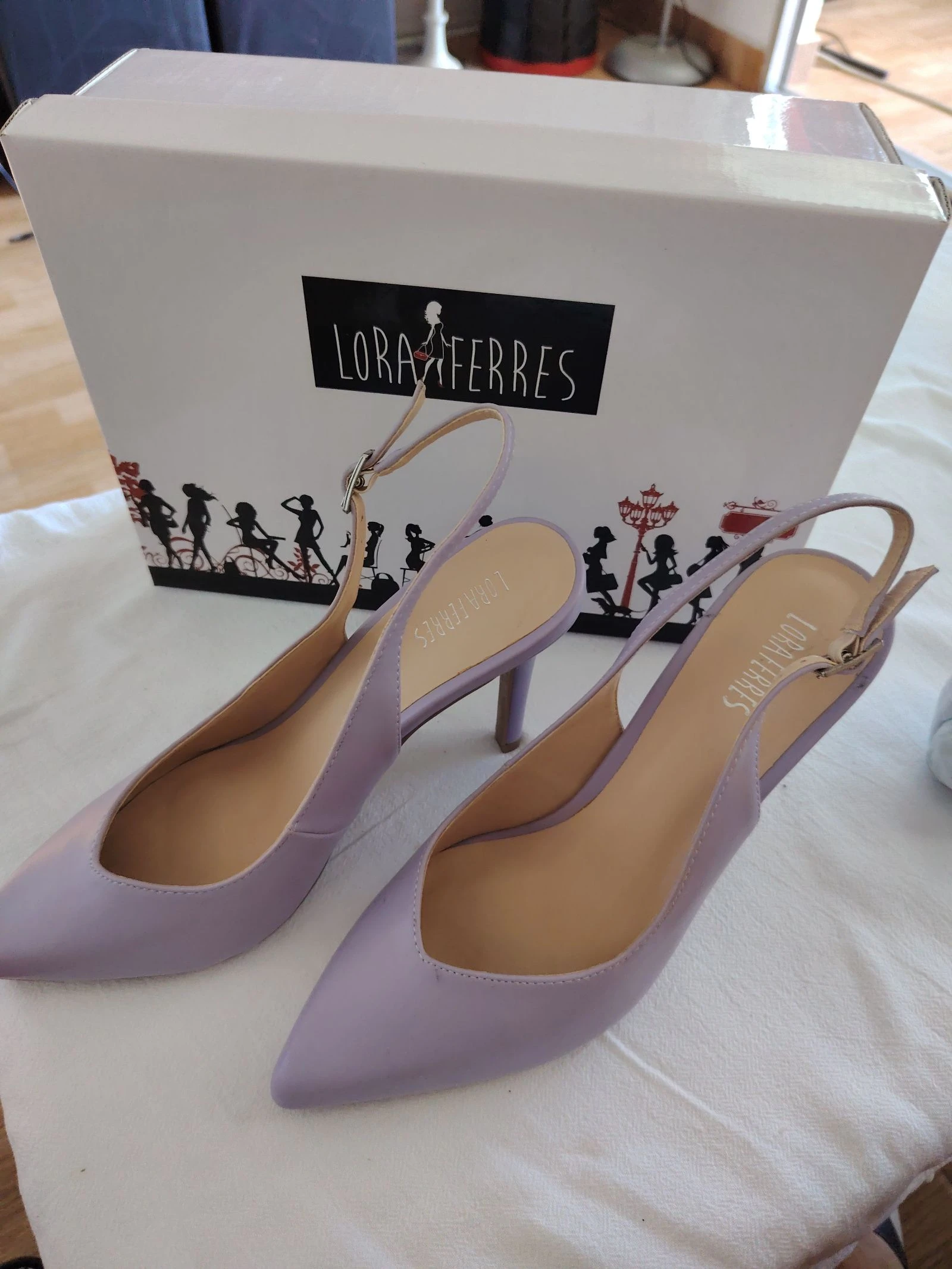 Zapatos de tacón Lora Ferres lila talla 39 – photo 2